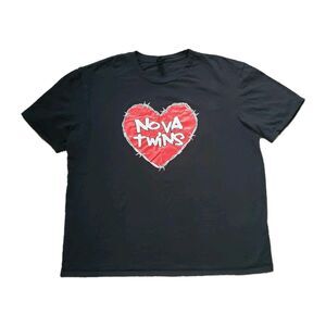 NoVa Twins Band I'm Gonna Burn It Down Take Your Crown Black XL Unisex Concert